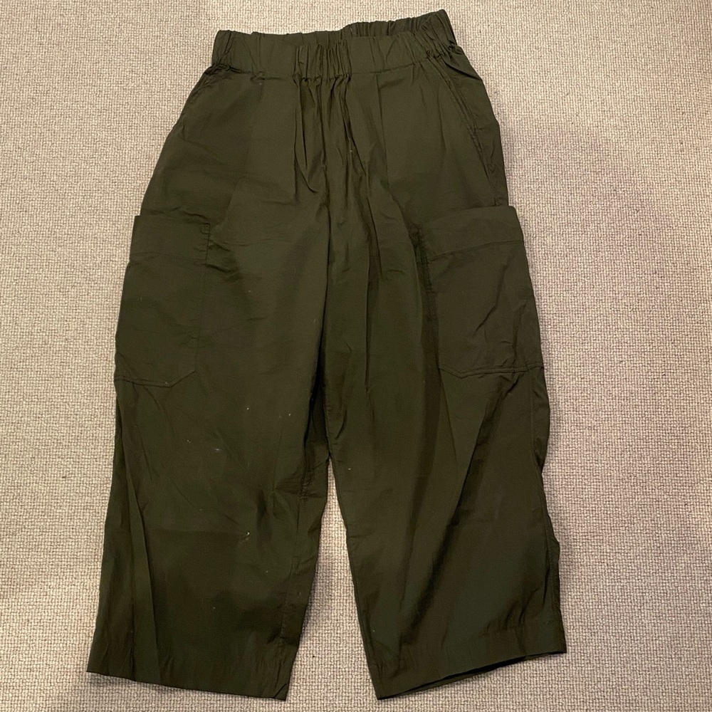 Mama B Olive Green Cargo Pants, sz S (hemmed)